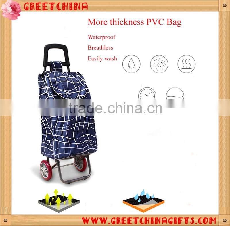 HIGH END Shopping trolley Shopping cart Shopping Bag Foldable light-weight large volume portable Aluminum holder