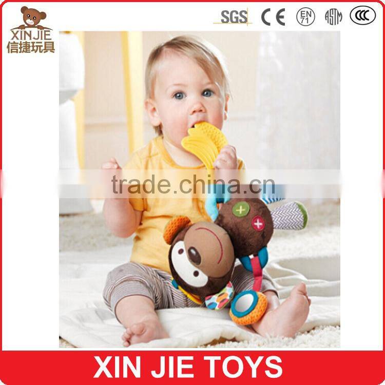 custom soft cartoon baby doll nice design jungle animal plush toy top quality baby toys