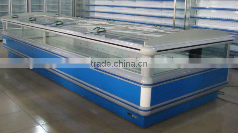 supermarket food display freezer equipment with remote compressor