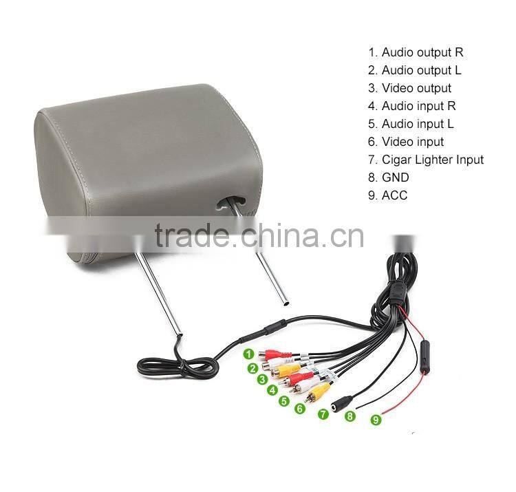 EONON L0291 9" HD Car Headrest Monitor with Built in DVD (Gray Color)