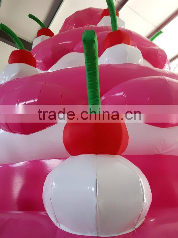 Happy birthday inflatable cake model for decoration/advertising