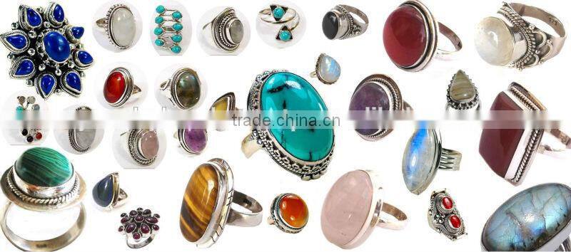 Super quality unique 925 silver zircon rings 2015 fashion