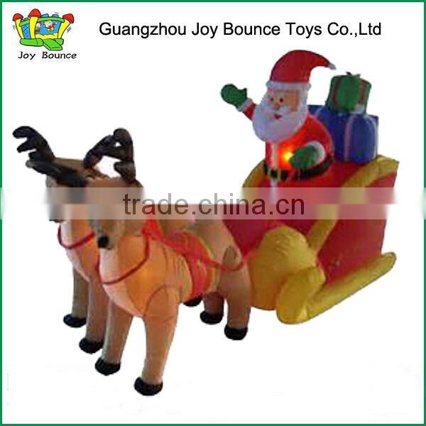 newest inflatable deer and santa car for advertising and fun