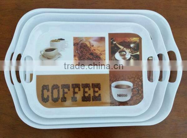 2015 fasional melamine serving tray