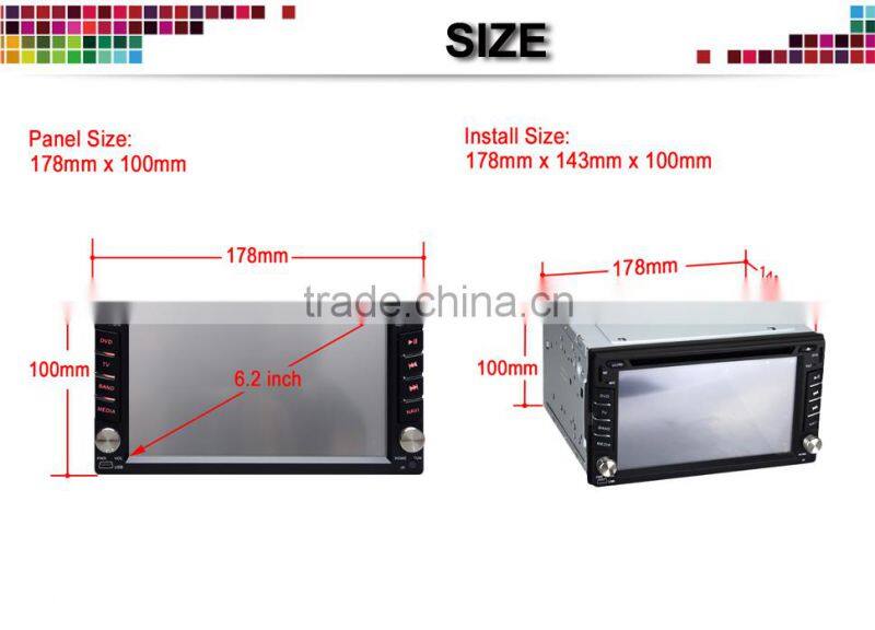 With GPS and bluetooth 2 din navigation for android