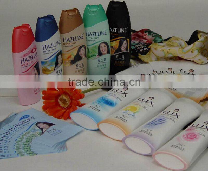 Competitive PVC Bottle Labels Shrink Sleeve For shampoo label packaging