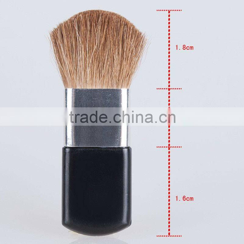 pony hair blush brush,small plastic handle makeup tools for promotion