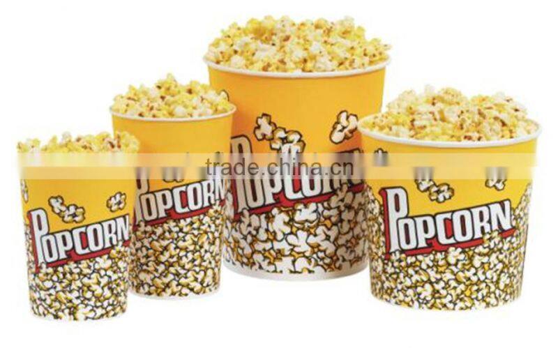 46oz disposable paper popcorn cup container for food packing