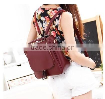 2016 new arrivel backpack Leather school Backpacks portable Waterproof shoulder bag