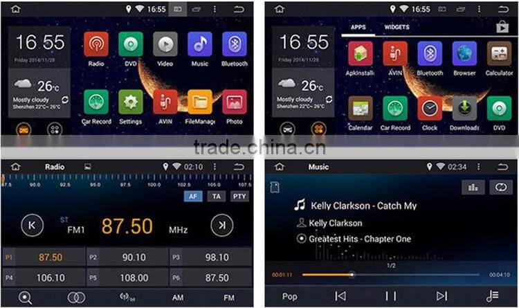 Car stereo 2 Din Car DVD Player GPS Navigation System forJezz Car Audio with Satnav