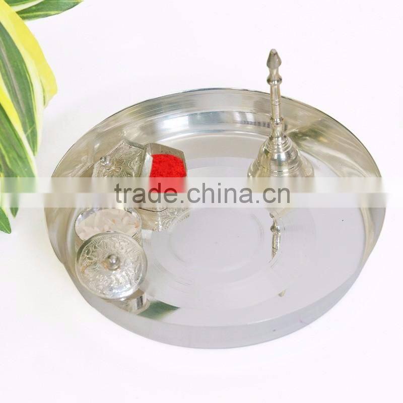 silver puja thali wedding gifts