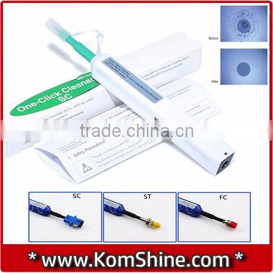 Optical Connector One Click Cleaner KomShine KOC-250/125 Fiber Endface Pentype Cleaner/Push Cleaner, Fiber Ferrule Cleaning Tool