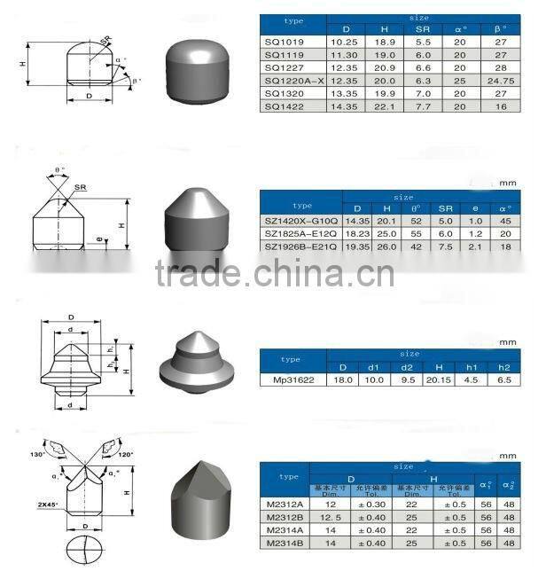 tungsten carbide drilling button,yg6 yg8 tungsten carbide buttons tungsten carbide rock drilling button