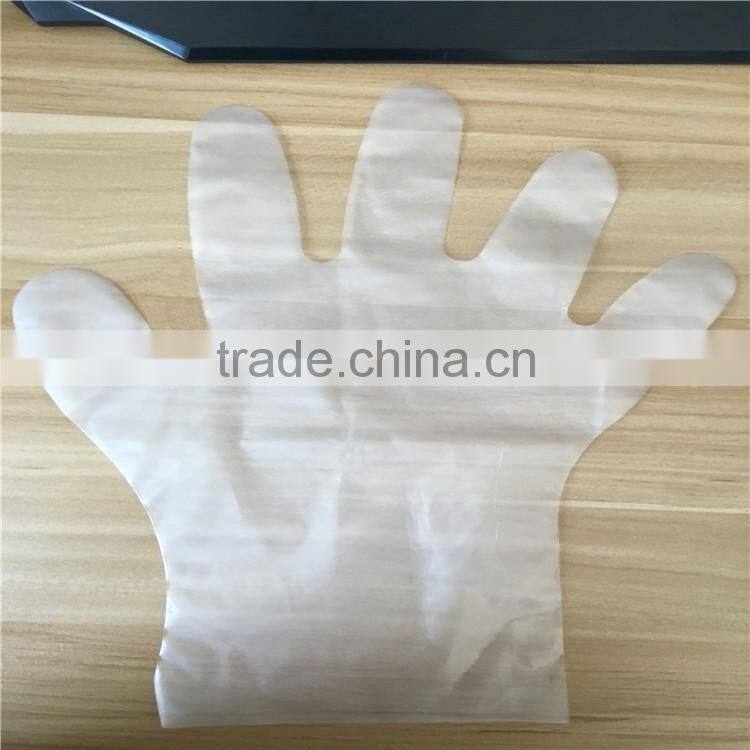 Wholesale top quality disposable sterile food and medical usage CPE plastic gloves