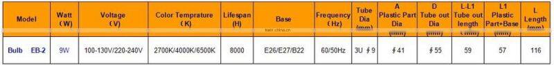 8000H E27 Bulb Fluorescent Light Tube Holder