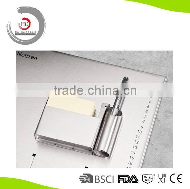 2015 New Products Stainless Steel Message Board Metal Memo Board