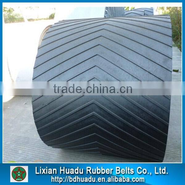 Wear Resistant Anti Slip conveyor Belt Chevron conveyor belt