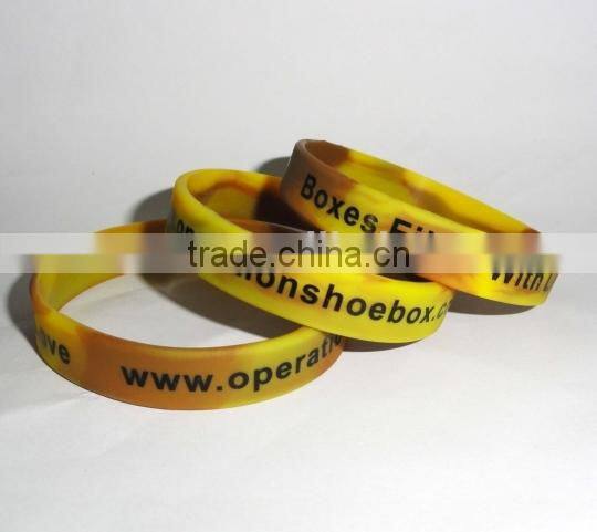 Multi Colour Swirl Silicone bands