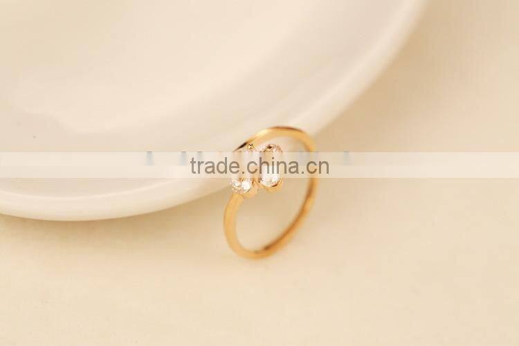 1pc white zircon ring, white zircon engagement rings