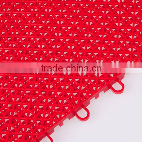 double layers interlocking plastic sport court flooring