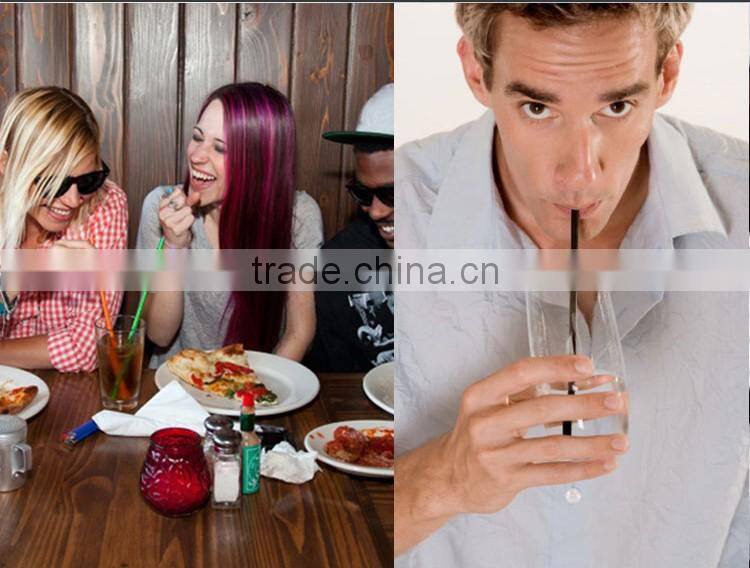 Wholesale colored customized size plastic straight straw