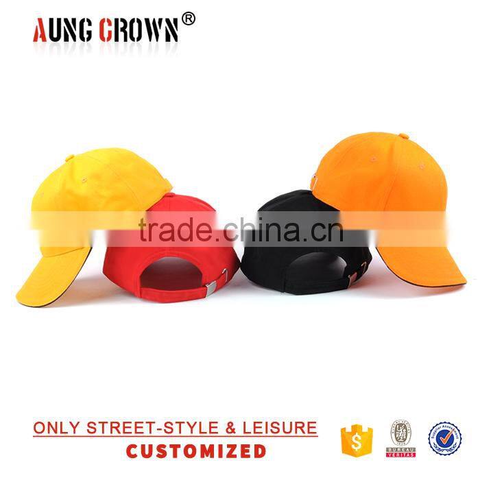 Custom 6 Panel Blank Baseball Caps Without Logo