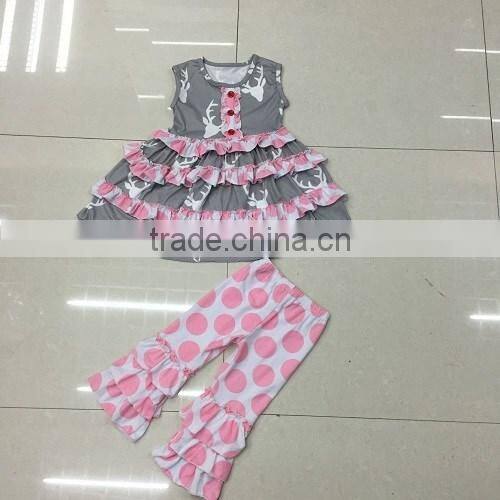 2016 girls fashion clothing little girls boutique mustard pie remake clothing sets