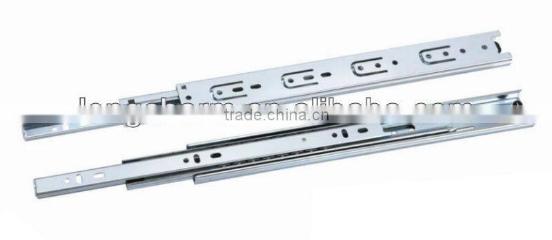 Drawer Runners Hydraulic Soft Close Damper Drawer Slides 3 section 10"-22" Black