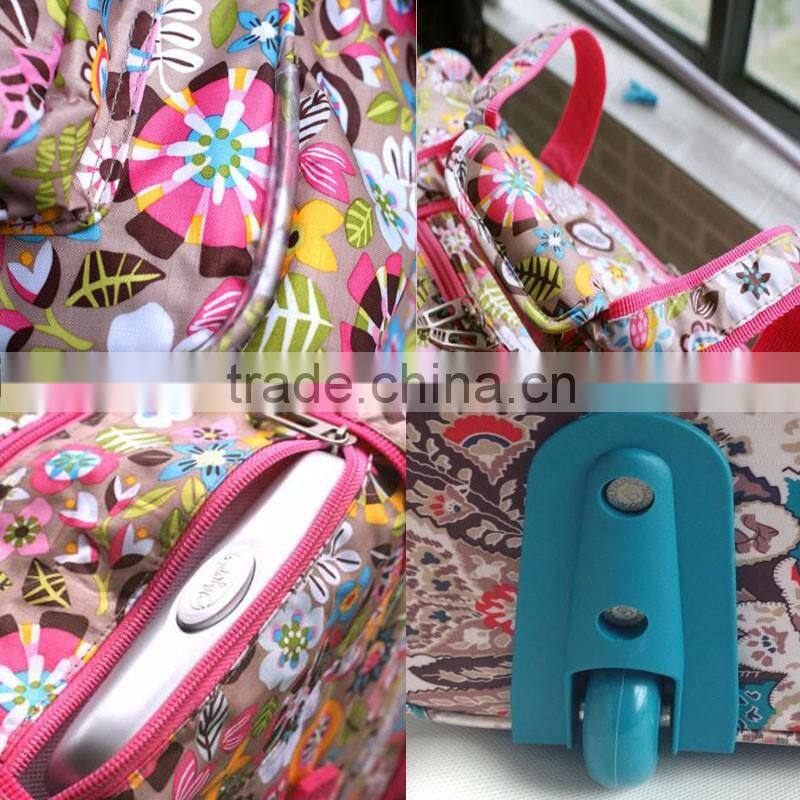 2016 New Two Wheels Hand Supermarket Trolley With Colorful Printing