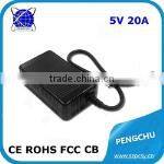 LED display 12v 12a ac dc power adapter 150w with CE ROHS FCC CB