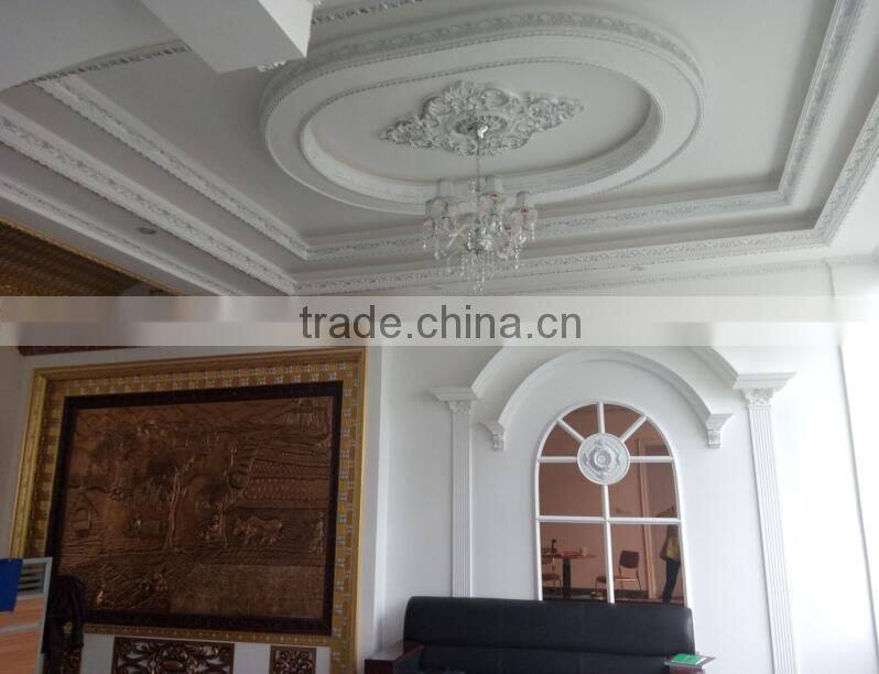 Polyurethane foam Carving chair rails for ceiling, framing wall paper, intergrated wall decoration