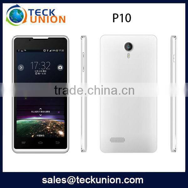 P10 4.5inch IPS touch screen andriod 4.4 GSM+WCDMA GPS low price 3G smart mobile phone