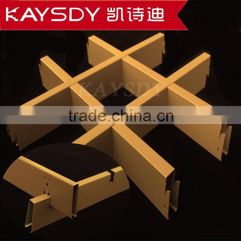 Aluminum decorative ventilation metal grille ceiling panels