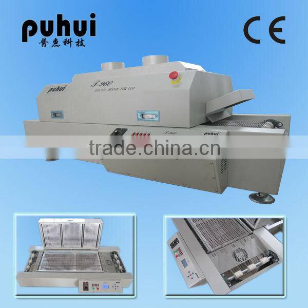 T-960 LED reflow oven/wave soldering machine/bga chips/PCB/SMT/soldeing oven/5 zones/leadfree/infrared/device