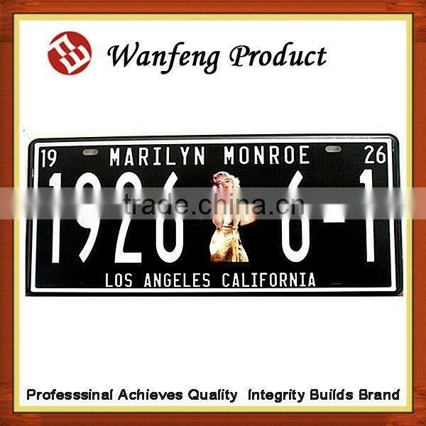 Customized wholesale license plate for car , moter licenses ,bicycle accessories