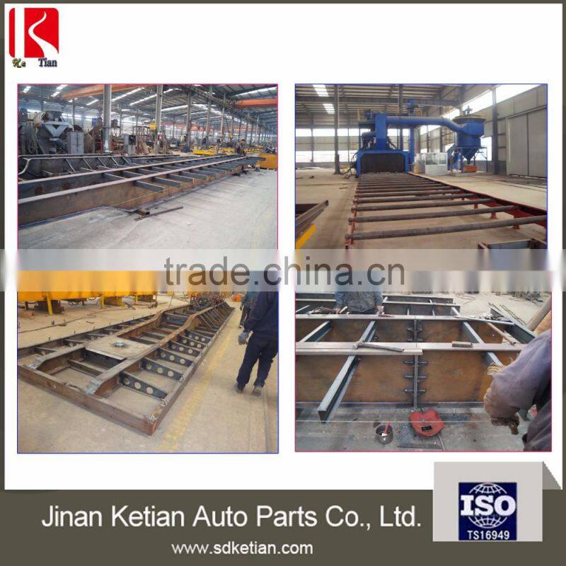 industry used 40T flated bed semi trailer with 3 axles