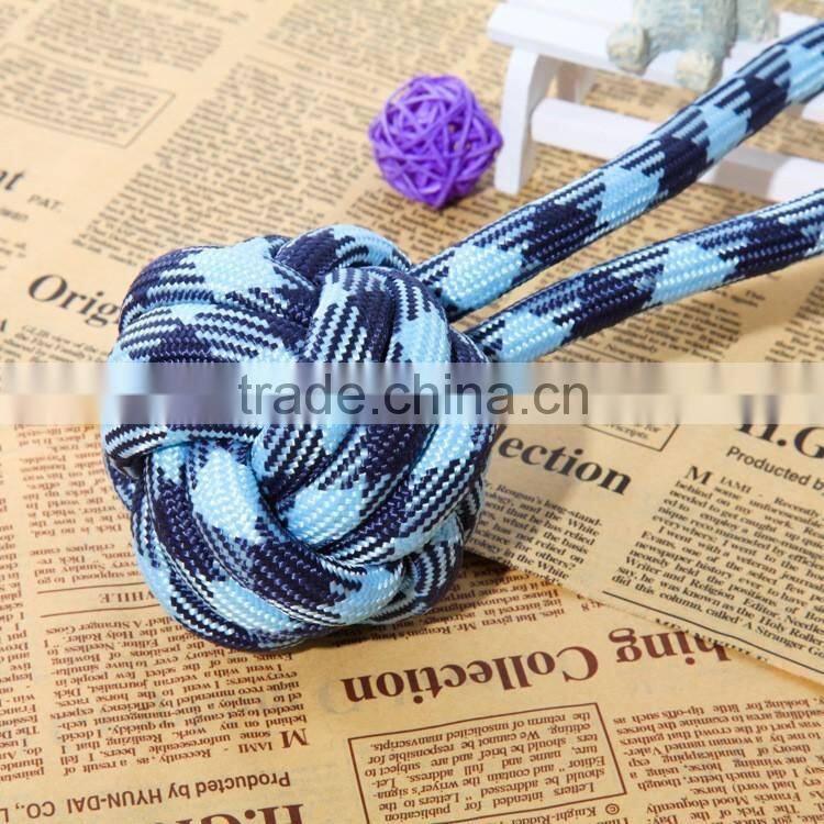 Blue dog toy rope
