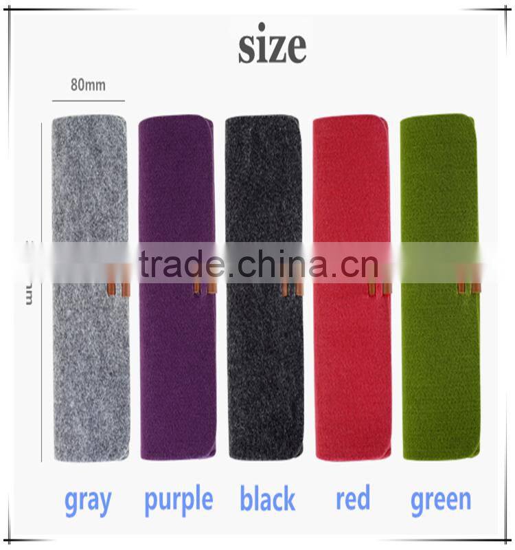 Hot Product Branded Best Quality Universal Felt Purple Pencil Case