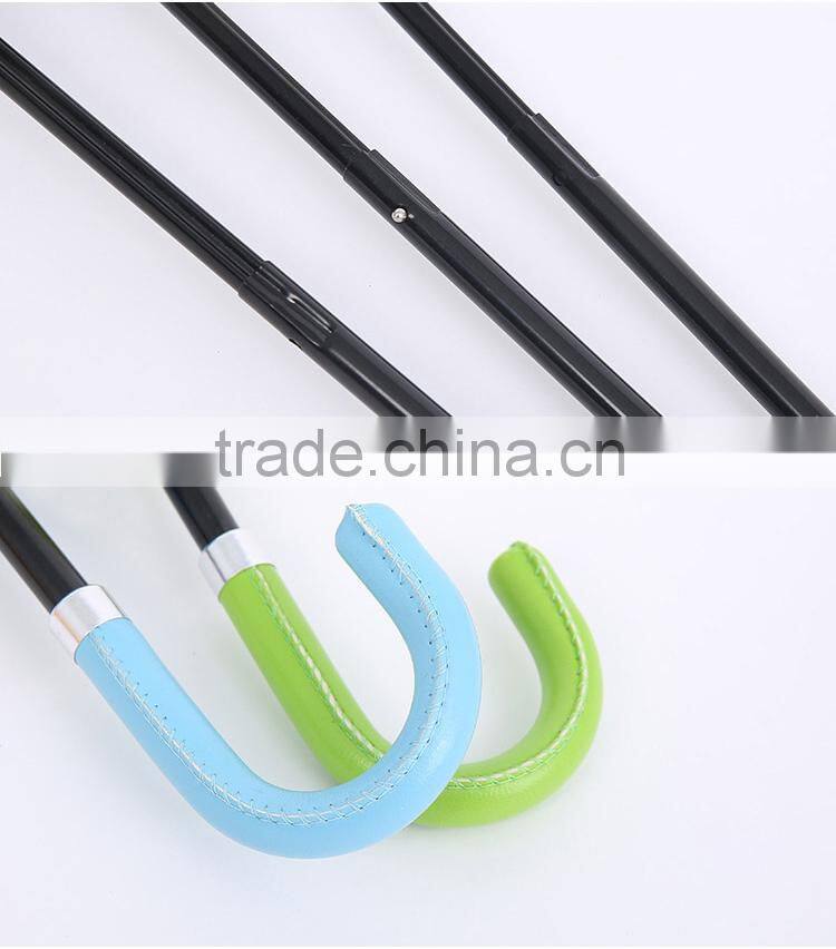 3-fold telescopic dotted 10cc POE gift umbrella with PU hook handle