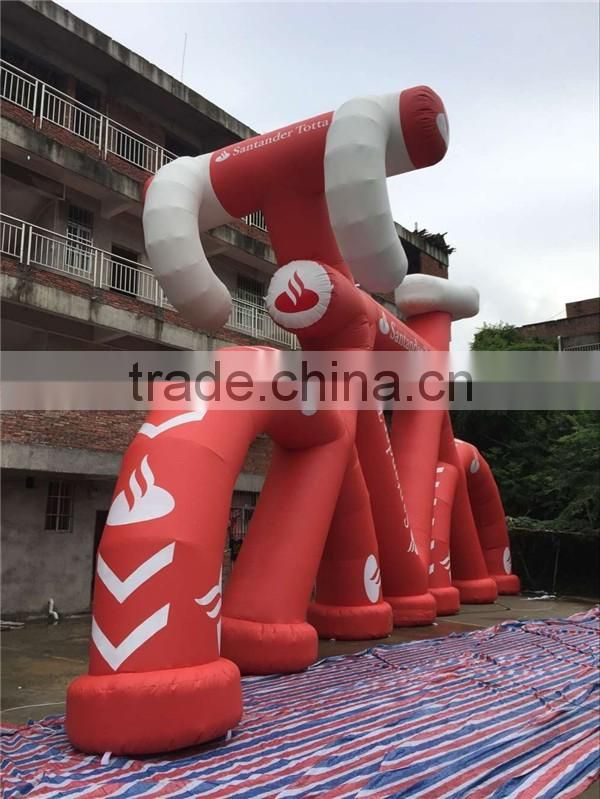 Inflatable Bicycle Model, Red Giant Bike Shape Model Hot Sale