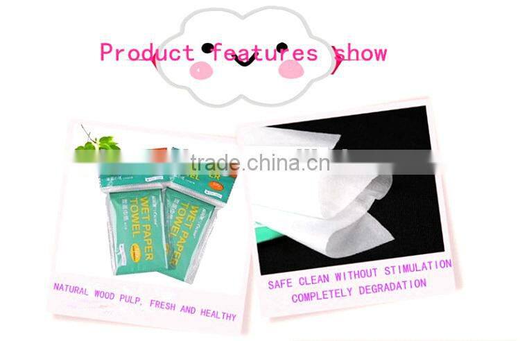 One Piece Individual Wrapped Cleaning Wet Wipe Tissue