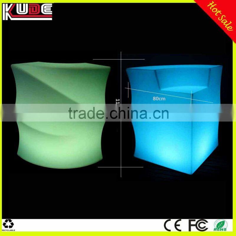 multi color changing Wave Shape LED Bar Counter, Portable Bar Counter, Light up Bar Counter