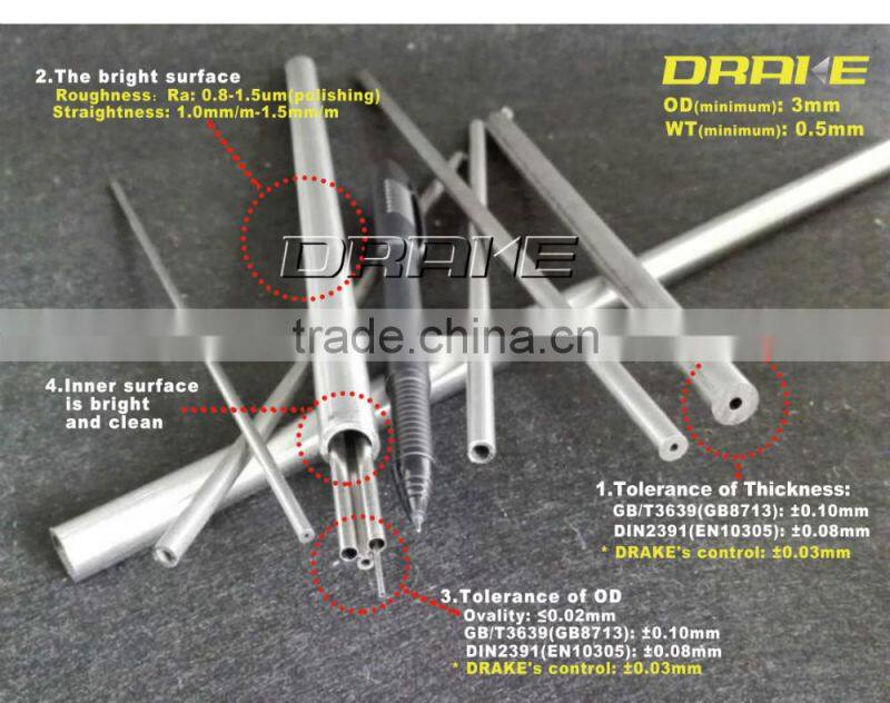 Small outer diameter steel pipe for automotive high pressure oil system