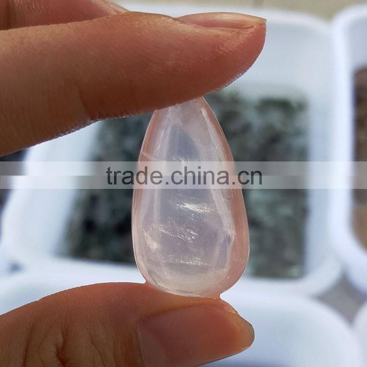 Rose Quartz Crystal Pendulum Tear Beads for Sale