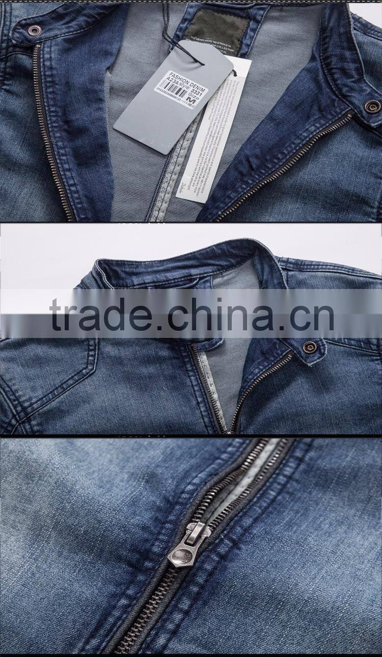 Whlesale Hot Sale men jean Jacket heavy 100%cotton wash with high quality autumn winter jacket brand jean jacket