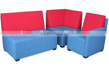 Green sectional restaurant booths for sale YK7033