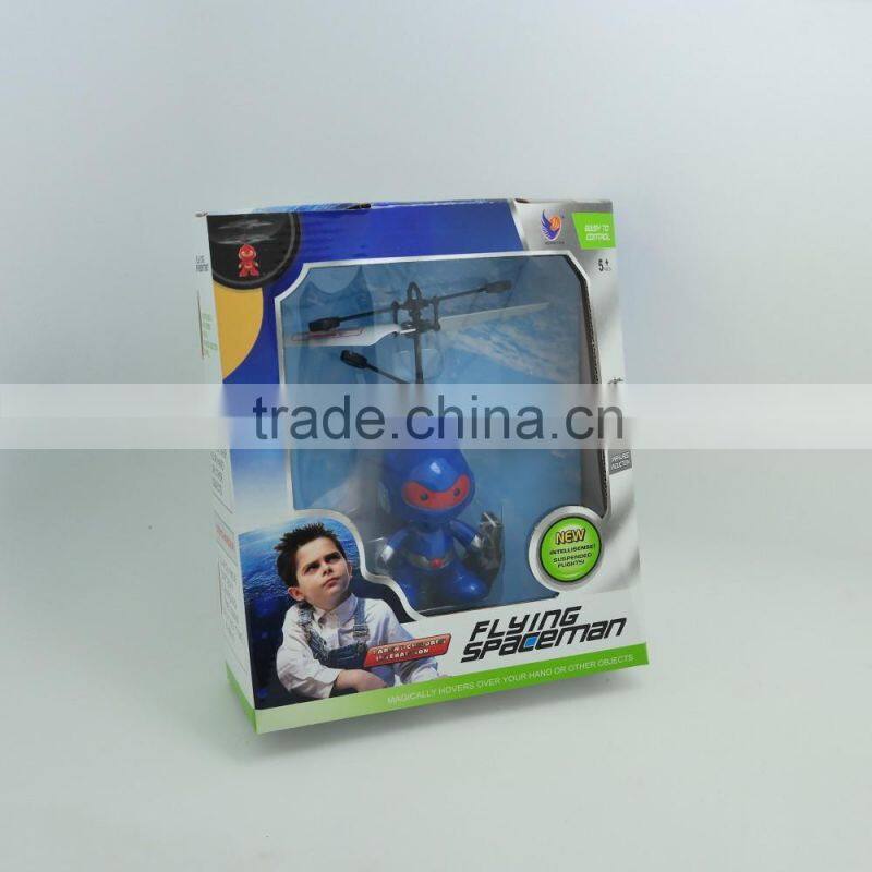 Best Selling Christmas Gifts 2016 Induction Flying Spaceman Toy HY-830U Plastic Toy Manufacturers Astronaut Toy Helicopter