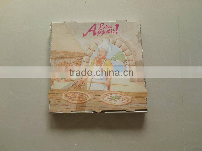 italian customised colorful pizza box/high quality and reasonable price pizza box