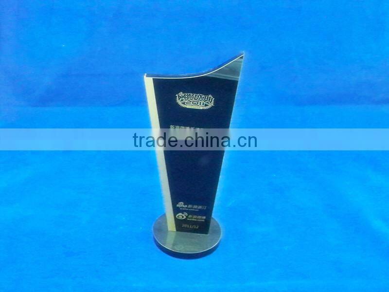 Creation Black Acrylic crystal award trophy