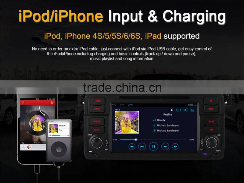 top Ownice C300 car audio for BMW E46 M3 ZT Built in DVD Canbus support rear front camera tmps